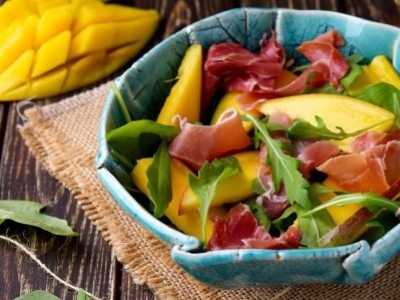 Ensalada de Jamón Serrano y Mango